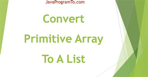 java convert list to primitive array