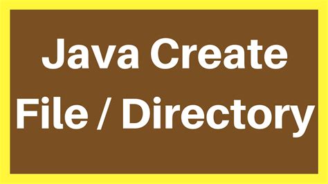Java Create File In Folder