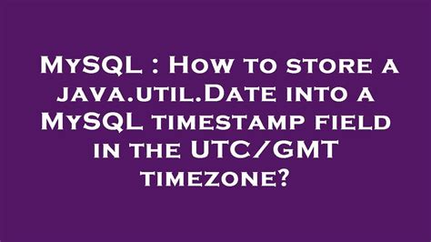 java date utc timestamp