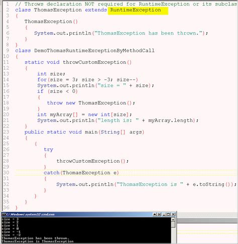 Java Declare Throws Runtimeexception