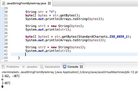 Java Display Byte Array As String