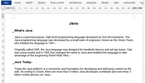 Java Display Word Document
