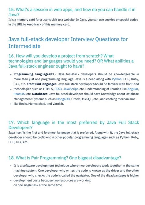 java full stack developer interview questions for 5 years experience