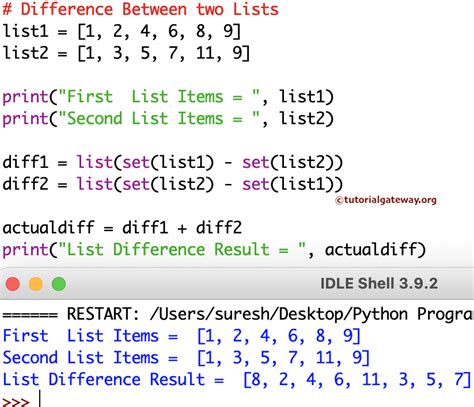 java get difference of two lists