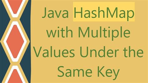 Java Hashmap With Multiple Values