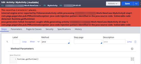 Java Injection Error
