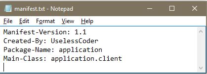 Java Jar And Manifest File