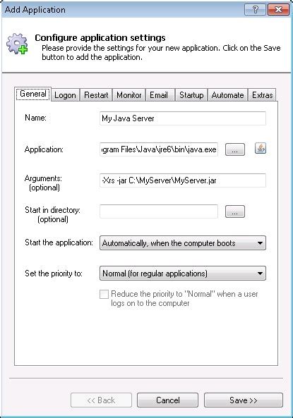 Java Jar As Windows Service