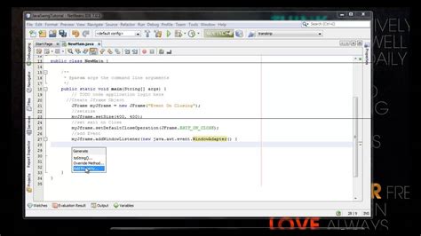 Java Jframe Close Event
