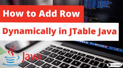 Java Jtable Add Row Dynamically