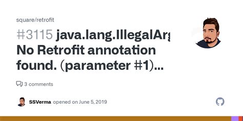 Java Lang Illegalargumentexception No Retrofit Annotation Found