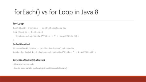java list foreach vs for loop