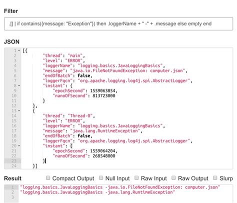 java log examples