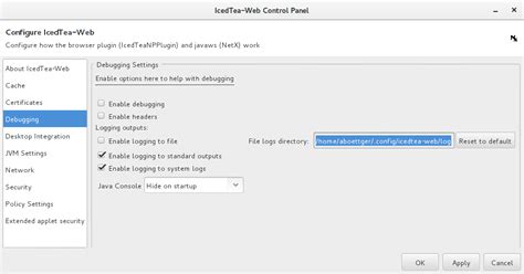 java log file location