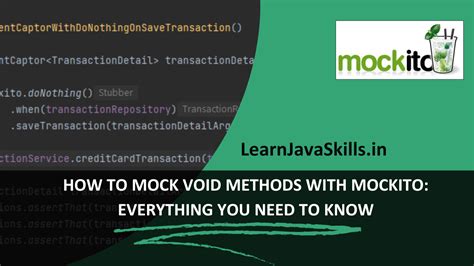 Java Mockito Mock Void Method