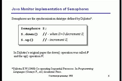 Java Monitor Implementation