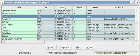 Java Movie Database Example - Ovuso