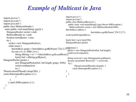 Java Multicast Server Client Example