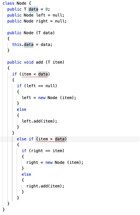 java node class example