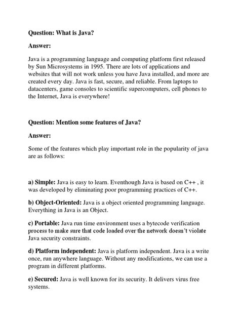 java oops interview questions and answers