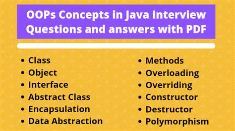 java oops interview questions and answers for freshers
