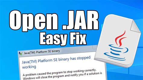Java Open Jar Batch File