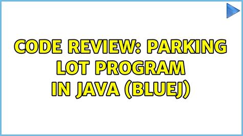 java parking lot program