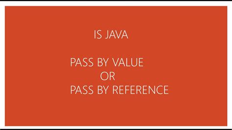 Java Pass By Value Interview Questions