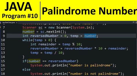 java program to find palindrome number