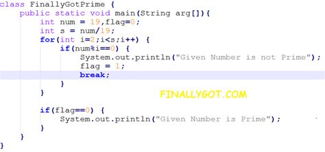 java program to find prime number