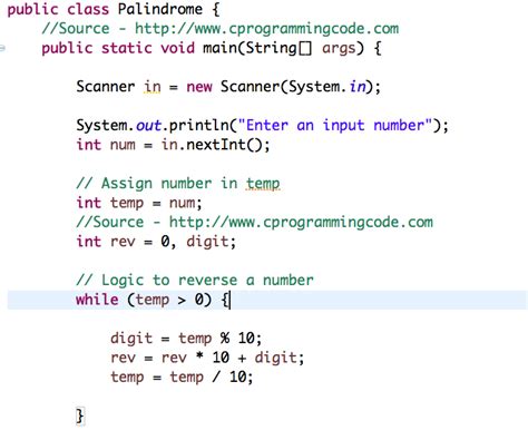 java program to reverse a number and check palindrome or not
