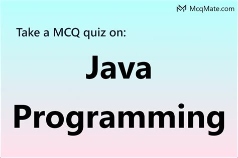java programming online test questions and answers