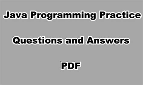 java programming practical questions and answers pdf