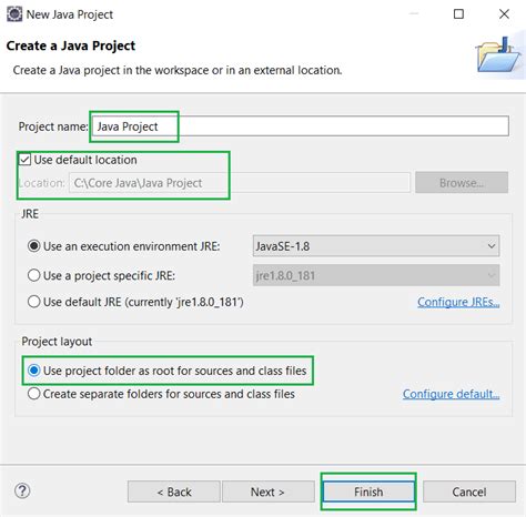 java project name example