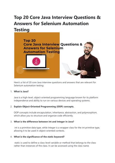java questions for automation testing