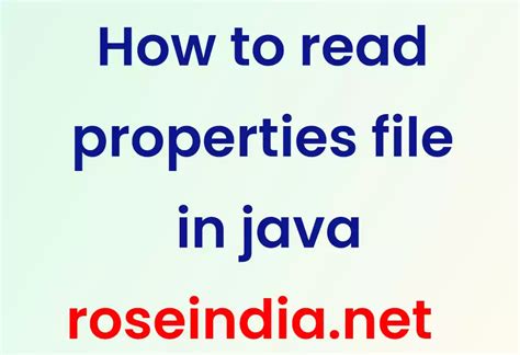Java Read And Write Properties File Example