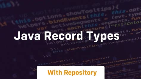 java record types
