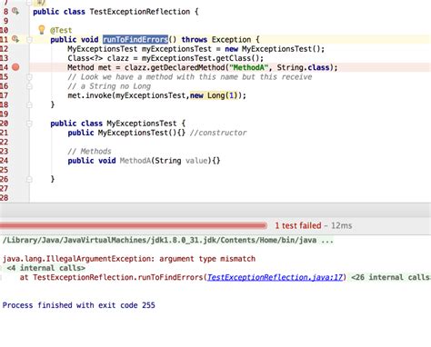 Java Reflection Illegalargumentexception