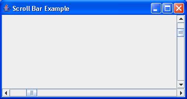 Java Scrollbar Example
