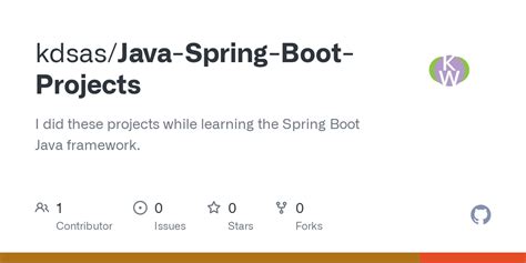 java spring boot projects