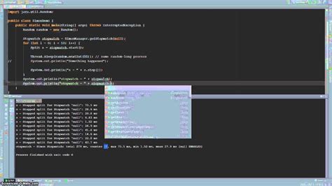 Java Stopwatch Multiple Tasks