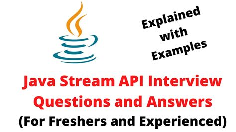 java stream api interview questions and answers