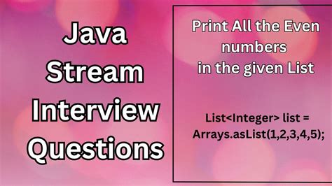 java streams interview questions