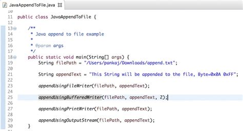 Java String Append Line Break