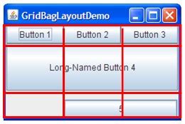 Java Swing Gridbaglayout