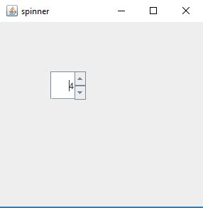 Java Swing Spinner