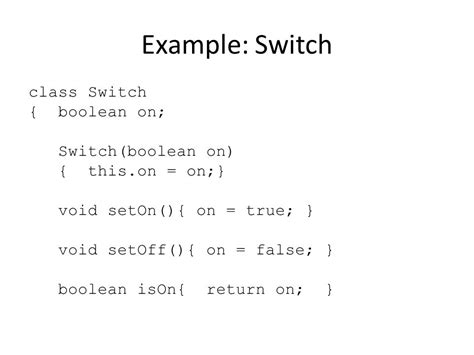 Java Switch Return Boolean