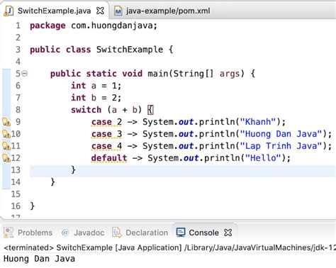 Java Switch User Input