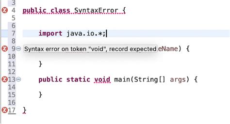 java syntax error on token class record expected