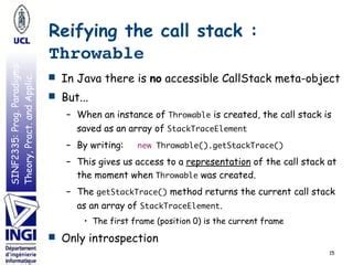 Java Throwable Getstacktrace